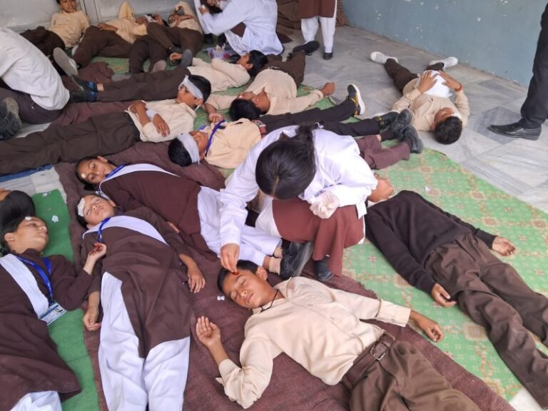 पीएम श्री आनी विद्यालय में भूकंप आपदा को लेकर मेगा मॉक ड्रिल, विद्यार्थियों ने सीखे बचाव के गुर।